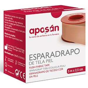 Esparadrapo aposan tela piel 5 x 2,5 cm