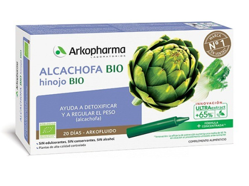 Arkofluido alcachofa hinojo 20 ampollas