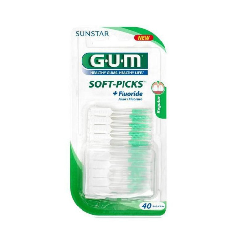 Soft picks filamentos de goma gum 632 m40 regular 40 u