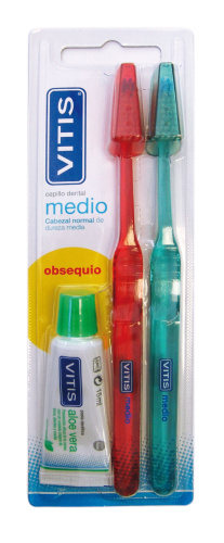 Cepillo dental adulto vitis medio duplo