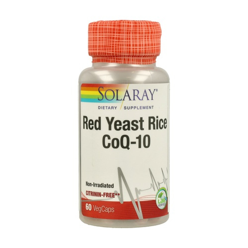 Solaray red yeast rice plus coq-10 60 caps