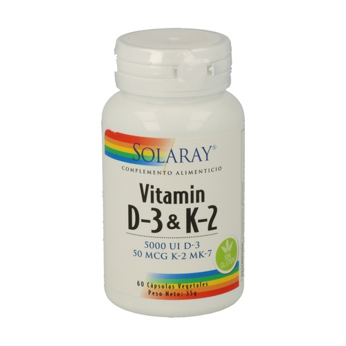 Solaray vitamin d3 k2 60 cap