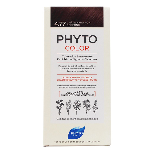 Phyto color 4.77 castaño marrón intenso