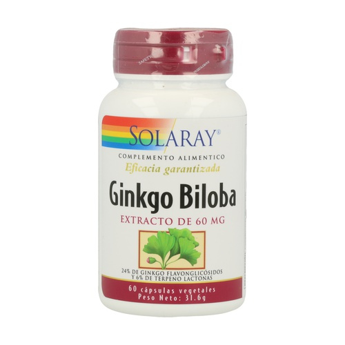 Solaray ginkgo biloba 60 mg 60 veg
