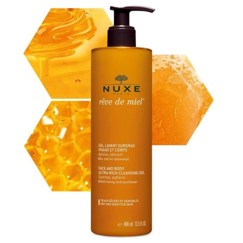 Nuxe reve de miel limpiador dermatológico 400ml