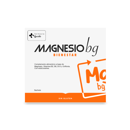 Magnesio bg bienestar Farmacia Beceite 20 sobres.