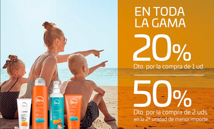 PROMOCIÓN DE SOLARES BE+ SKIN PROTECT