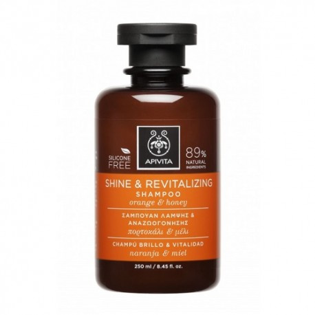 APIVITA CHAMPU BRILLO VITALIDAD NARANJA MIEL 250 ML