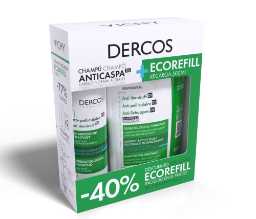 CHAMPU ANTICASPA GRASA ECOREFILL -40%