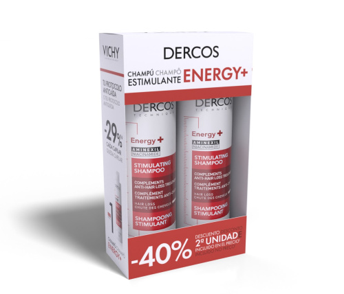 DERCOS PACK CHAMPÚ ESTINULANTE ENERGY + 