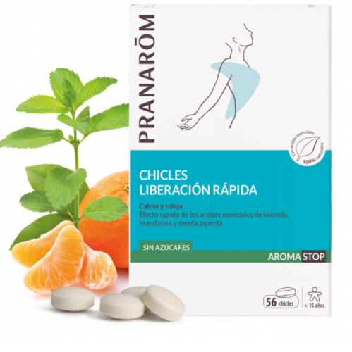 PRANAROM AROMASTOP CHICLES LIBERACIÓN PROLONGADA 24 U