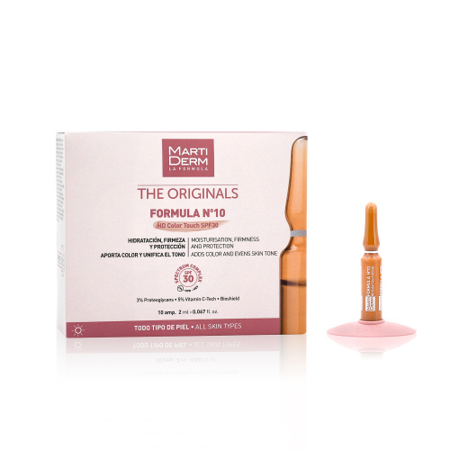 Martiderm Formula nº10 HD Color Touch spf30 10Ampollas