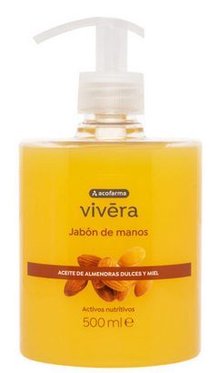 Acofar Vivera Jabon Manos Almendras Dulces Miel 500 ml