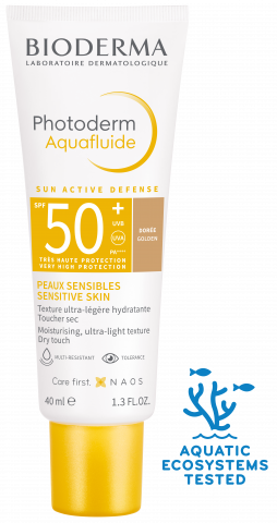Fotoprot Bioderma Photoderm Max Aquafluido T/Seco Spf50  Dorado 40 Ml