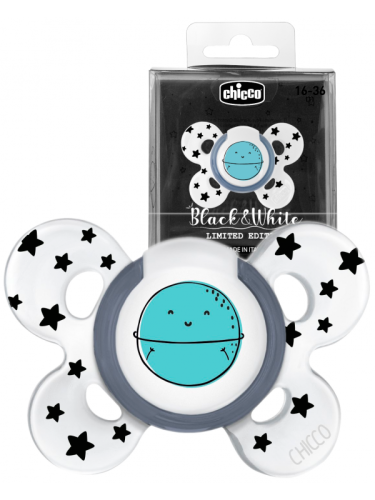 Chicco Chupete Black & White 0-6 meses 1Ud