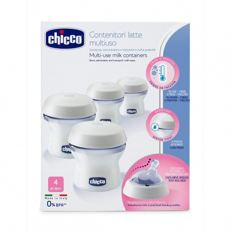 Chicco Contenedor Leche Materna 4 Uds
