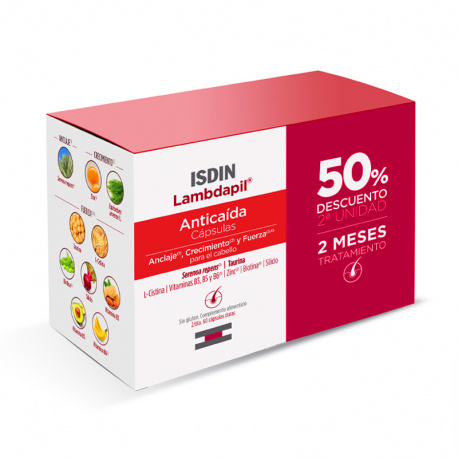 Isdin Lambdapil Anticaida 60 Capsulas 50% Dto en 2ª unidad