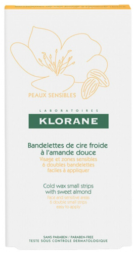Klorane Bandas Faciales de Cera Fría 6 unidades