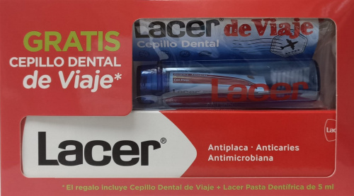 Lacer Pasta 125 ml + Relago Kit Cepillo Lacer de Viaje