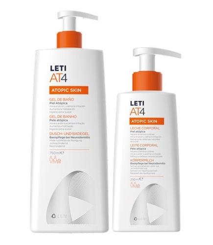 Leti At4 Gel Baño Dermograso 750 ml + Regalo locion 250ml