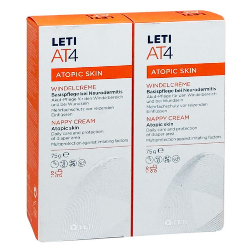 Leti At4 Pasta Al Agua Tubo Duplo 2x75 g