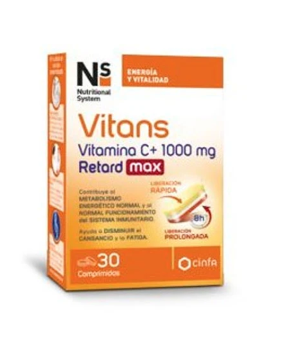 Ns Vitans Vitamina C+ 1000 Retard max 30 comprimidos