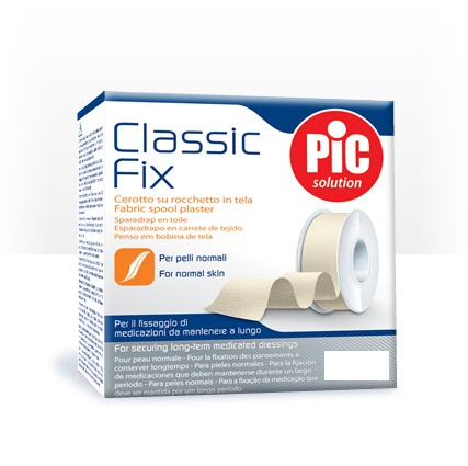 Pic Esparadrapo Classic Fix Tela Blanco 1,25cm x 5m