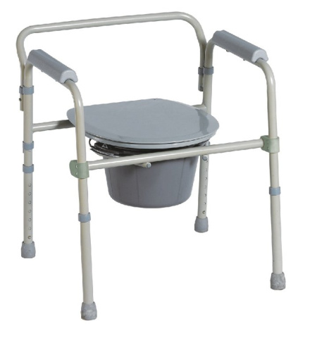 Silla Con Inodoro Plegable y Regulable