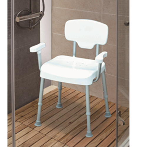 Silla de Baño XL con Brazos y Respaldo