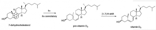 Paso de 7-dehidrocolesterol a pre-vitamina D3 02