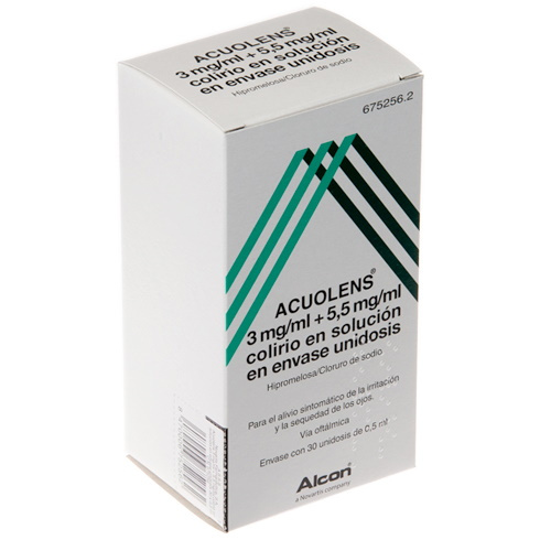 Acuolens 3 mg/ ml + 5,5 mg/ml colirio 30 monodosis