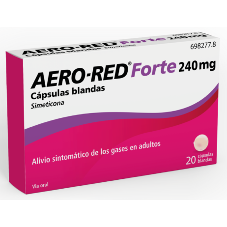Aero-Red Forte simeticona 240 mg 20 cápsulas blandas