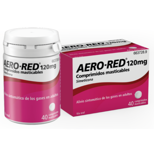 Aero-Red simeticona 120 mg 40 comprimidos masticables