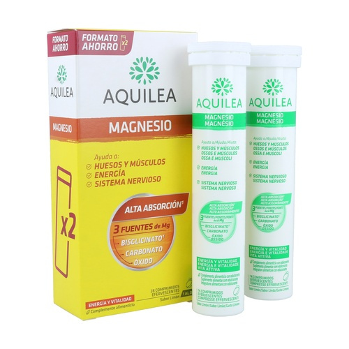 AQUILEA MAGNESIO + POTASIO 28 COMPRIMIDOS EFERVESCENTES