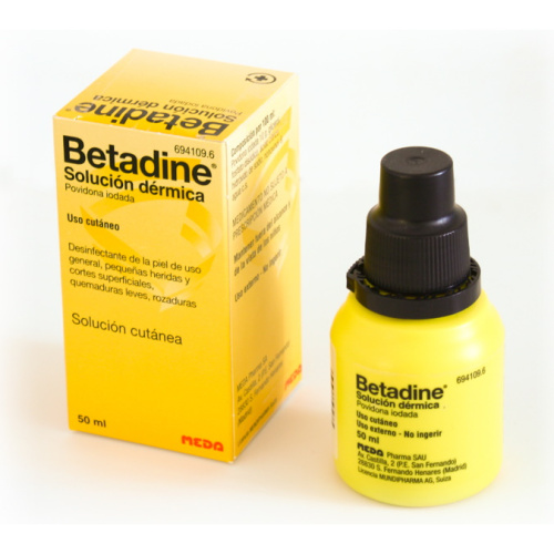 Betadine povidona iodada solución dérmica 50 ml