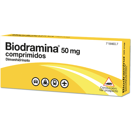 Biodramina dimenhidrinato 50 mg 12 comprimidos recubiertos