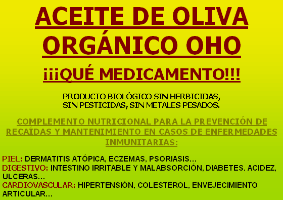 Aceite oliva OHO poster