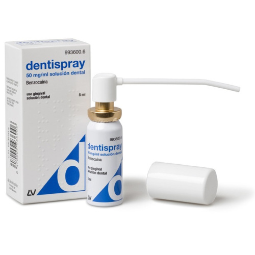 Dentispray 50 mg/ ml solución dental spray 5 ml
