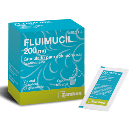Fluimucil 200 mg granulado 30 sobres