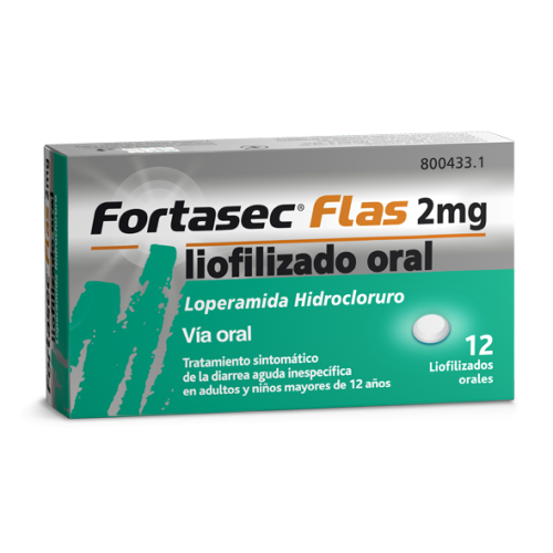 Fortasec flas 2 mg 12 liofilizados orales