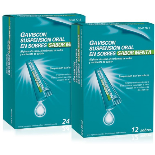 Gaviscon suspensión oral  12 sobres