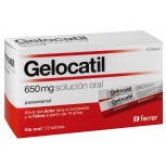 Gelocatil 650 mg solución oral 12 sobres