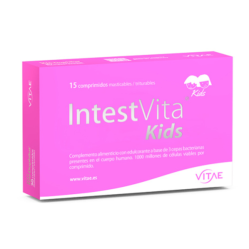INTESTVITA KIDS PROBIOTICOS 15 COMPRIMIDOS MASTICABLES