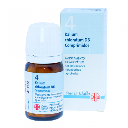 KALIUM CHLORATUM D6 80 COMPRIMIDOS. SAL DE SCHÜSSLER Nº 4.