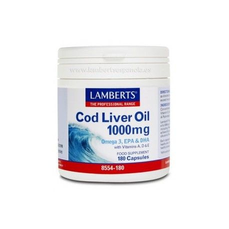 Lamberts Aceite Hígado de Bacalao 180Capsulas