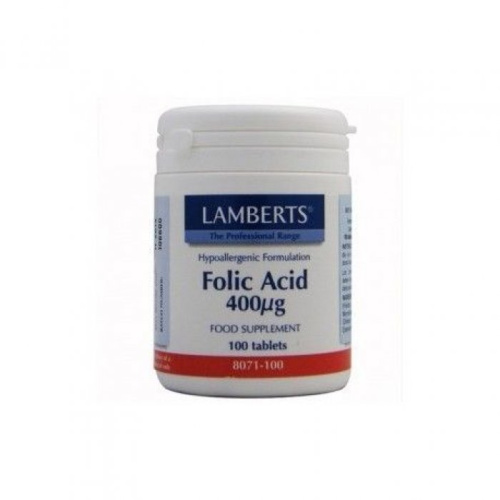 Lamberts Ácido Fólico 400Mcg 100 Comprimidos