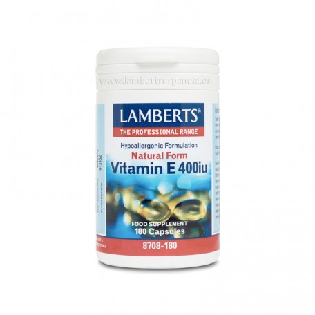 Lamberts Vitamina E e 400UI 180 capsulas