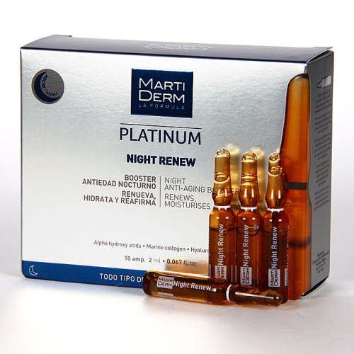 Martiderm Platinum Night Renew 30 ampollas