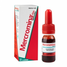 Mercromina film merbromina solución cutánea 30 ml