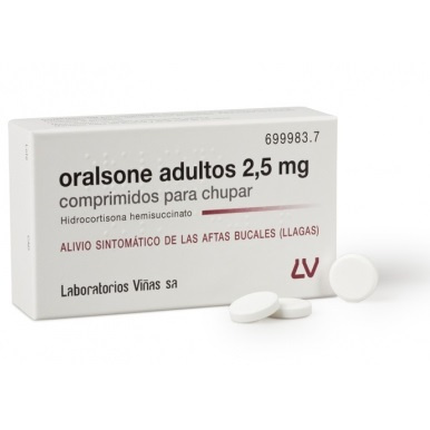 Oralsone adultos 2,5 mg 12 comprimidos para chupar